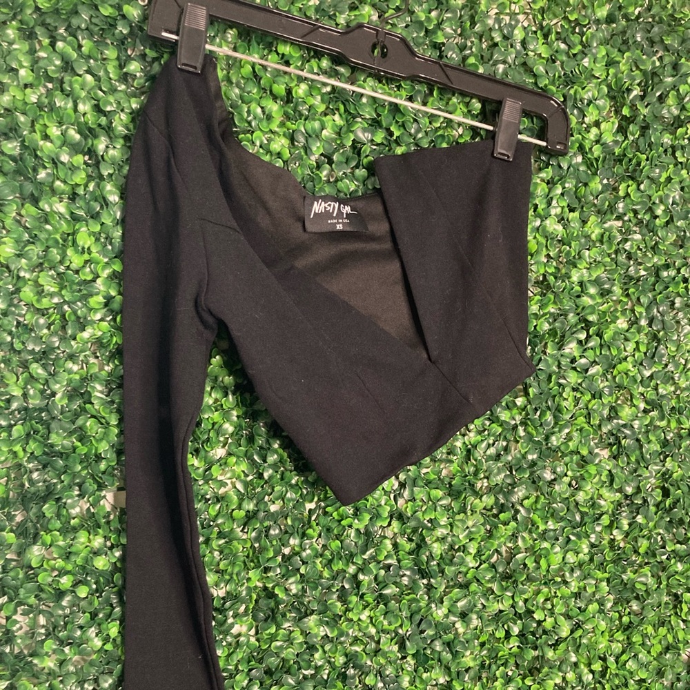 Black one armed top